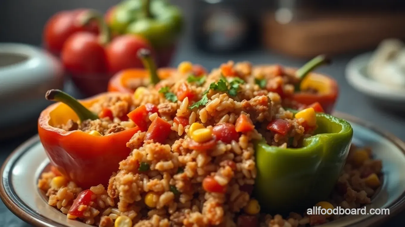 Easy & Delicious Stuffed Bell Pepper Casserole: Your Family' s New Favorite Cheesy Stuffed Bell Pepper Casserole