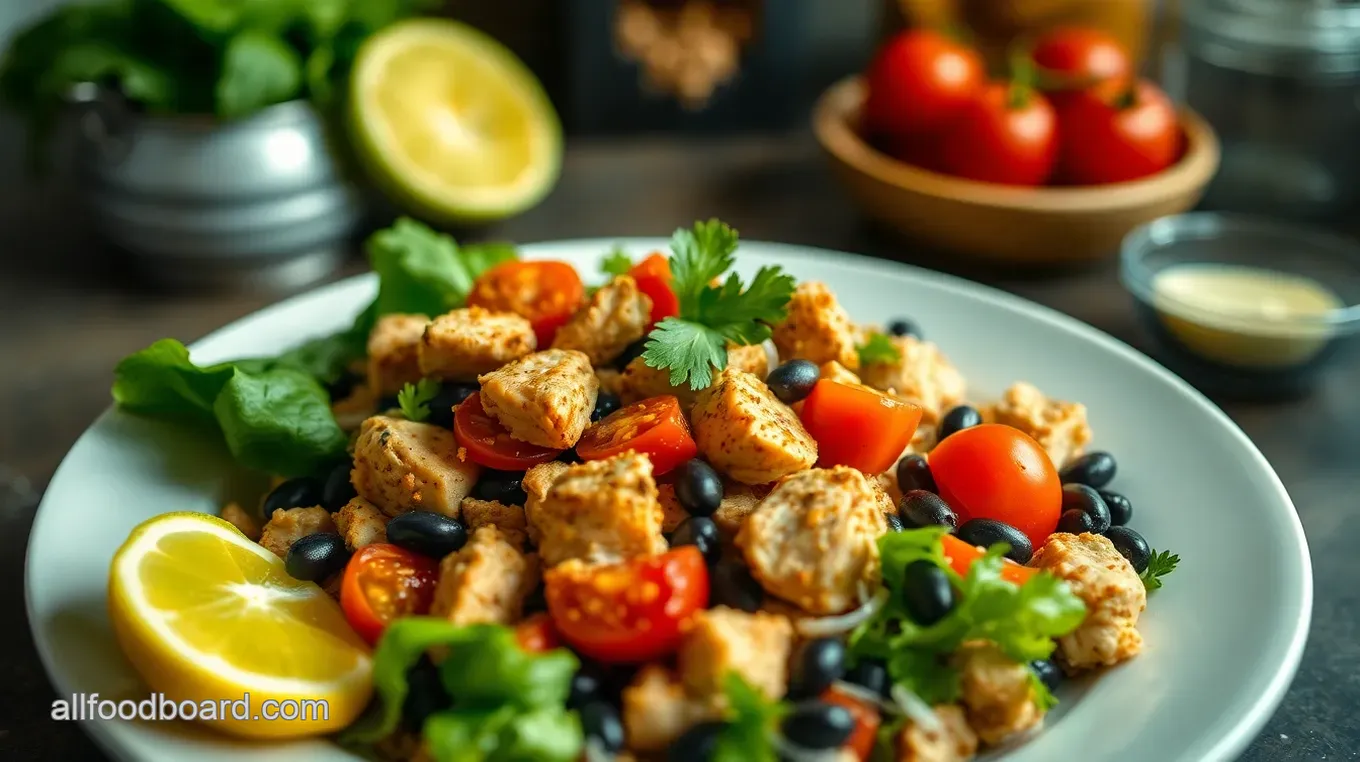 Easy & Vibrant Fiesta Chicken Salad: A Flavorful Family Favorite Fiesta Chicken Salad: A Flavorful Celebration in a Bowl