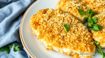 Quick Parmesan Chicken with Crunchy Coating recipe card