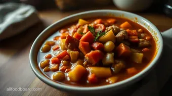 My Family's Spanish Chicken Soup: A Hearty Chorizo Delight recipe card