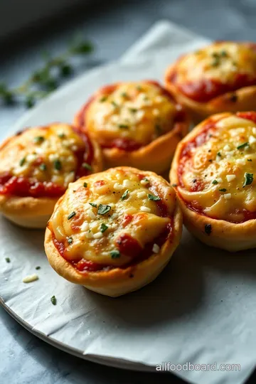 Cheesy Herbed Pizza Puffs: Your New Snack Crush presentation