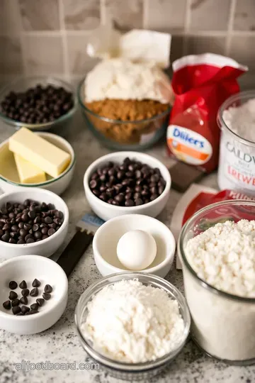Chewy Chocolate Chip Cookie Bars ingredients