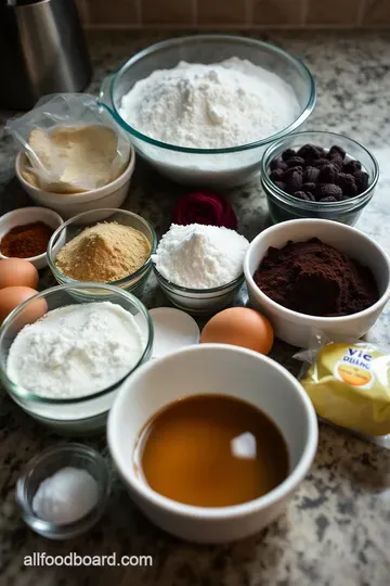 Chocolate Velvet Cake ingredients