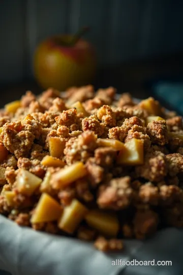 Classic Apple Crisp with Oat Topping presentation