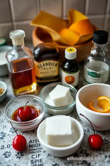 Classic Old Fashioned Cocktail ingredients