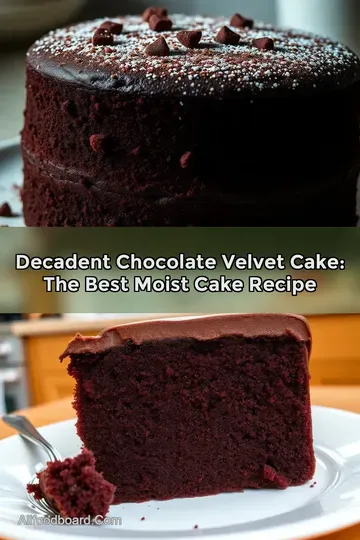 Decadent Chocolate Velvet Cake: The Best Moist Cake Recipe