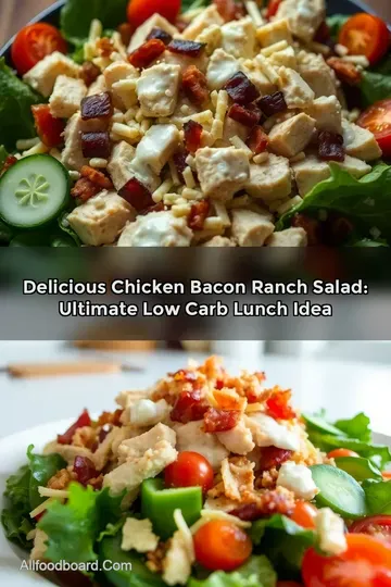 Delicious Chicken Bacon Ranch Salad: Ultimate Low Carb Lunch Idea