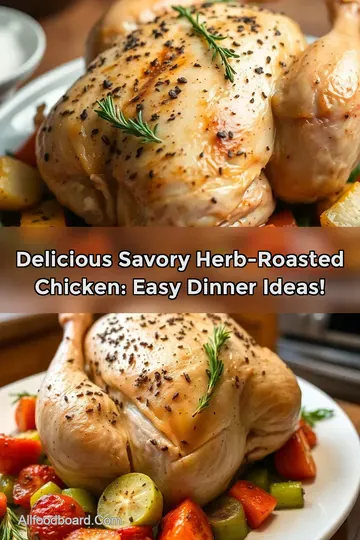 Delicious Savory Herb-Roasted Chicken: Easy Dinner Ideas!