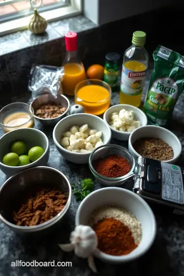 Fiery Flank Steak Carne Asada: A Taste of Mexico ingredients