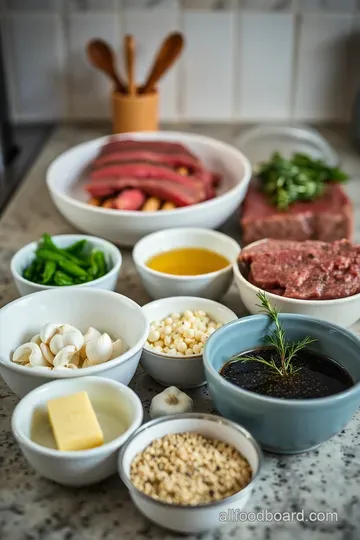 Flavor-Packed Flat Iron Steak with Garlic Herb Butter ingredients
