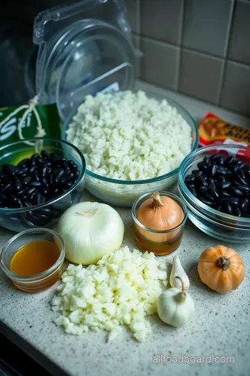 Haitian Rice and Beans (Djon Djon Ji Frit) ingredients