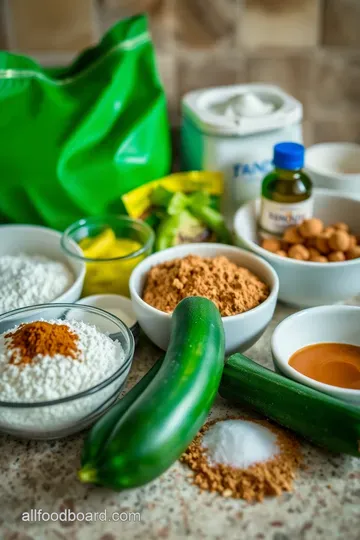 Heavenly Homemade Zucchini Bread ingredients