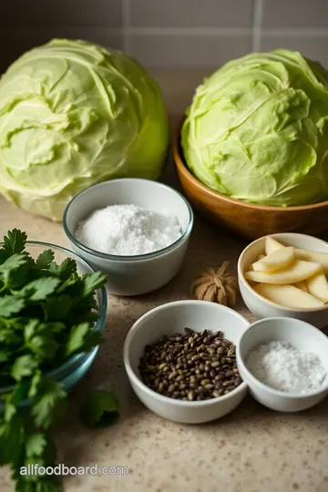 Homemade Sauerkraut: A Tangy Twist on Tradition ingredients