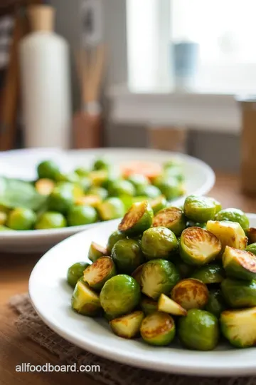 Savory Braised Brussels Sprouts with Garlic and Thyme steps