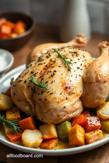 Savory Herb-Roasted Chicken with Vegetables presentation
