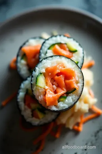 Smoked Salmon Sushi Rolls: A Flavorful Twist on a Classic Delight presentation