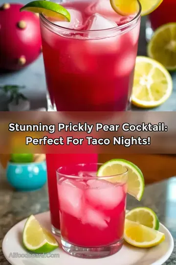Stunning Prickly Pear Cocktail: Perfect for Taco Nights!