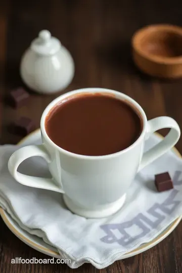 Velvety Spanish Drinking Chocolate: A Luxurious Treat presentation