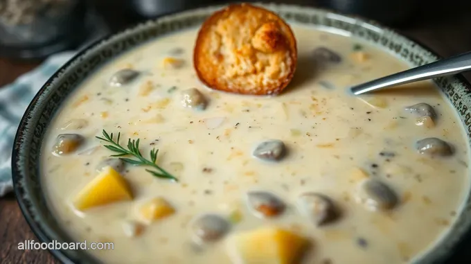 Creamy Oyster Chowder with a Touch of Thyme