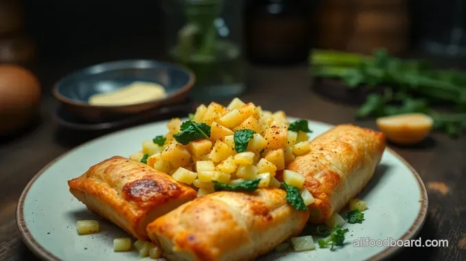 Crispy Irish Egg Rolls with Colcannon Filling