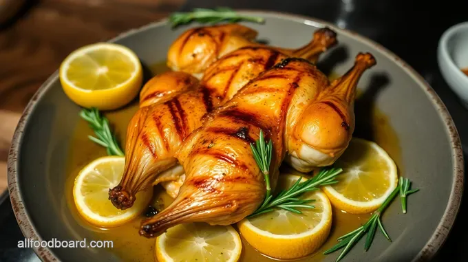 Grilled Quail with Herb Marinade