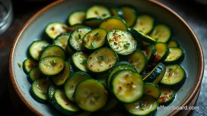 Lush Steamed Zucchini Medley with Lemon & Herbs