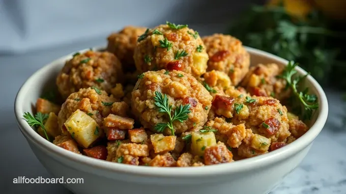 Savory Sausage Stuffing Balls: A Twist on Tradition